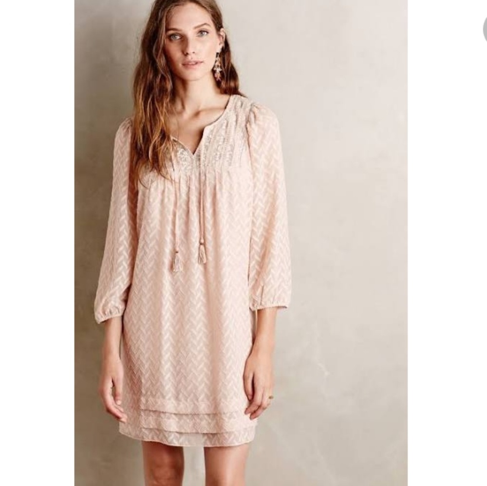 Anthropologie Anwyn Peasant Dress